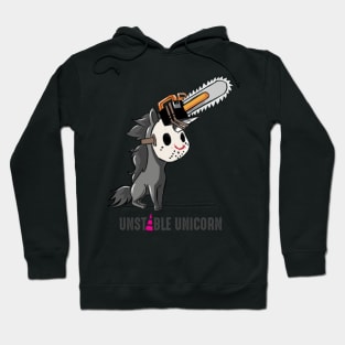 Unstable Unicorn, Chainsaw, Halloween Hoodie